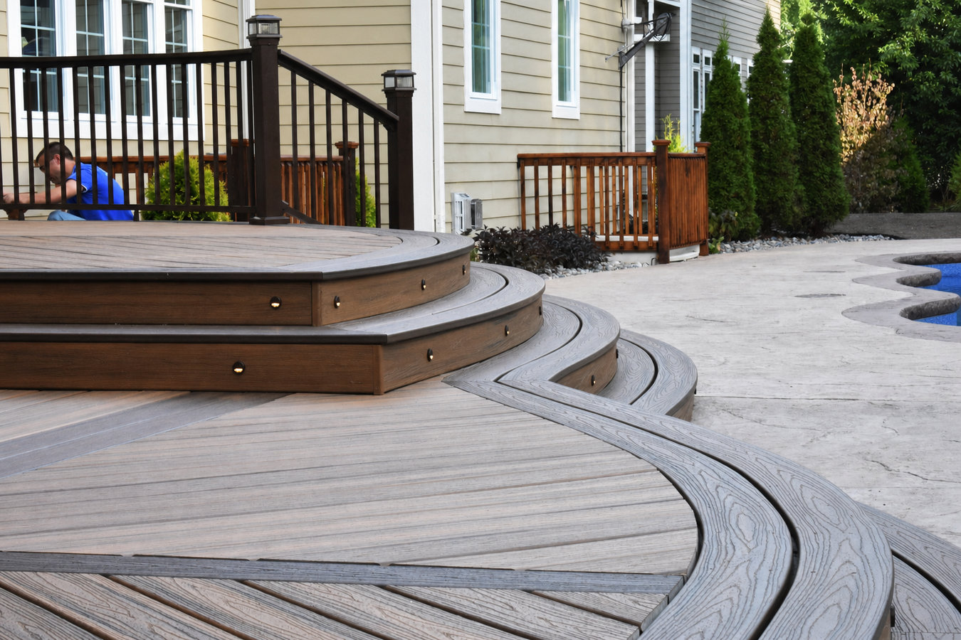 Composite deck installation in Moreno Valley, CA