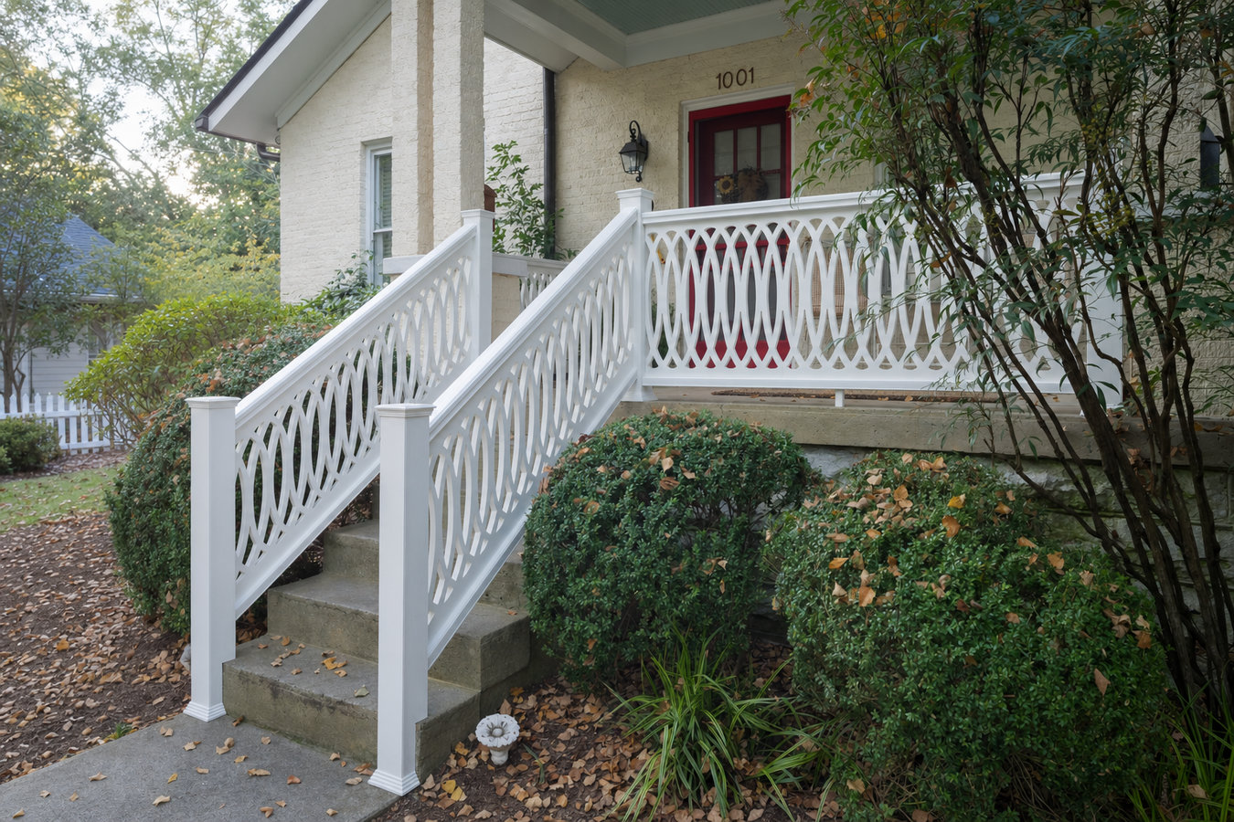 Deck railing installation