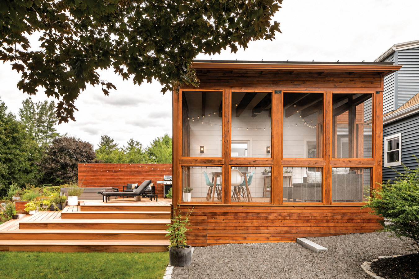 Screened-in porches and screened decks